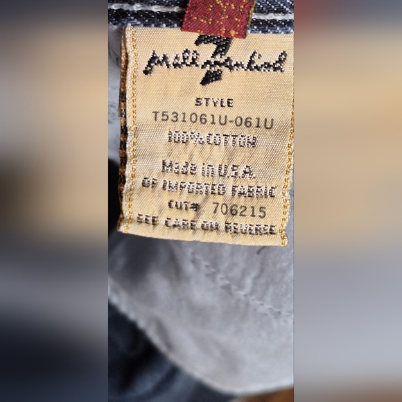 7 For All Mankind Men's Relaxed Fit Jeans - Blue - Picture 7 of 15